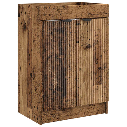 Badezimmermöbel-Set Altholz 56 x 37,5 x 81 cm Holzwerkstoff