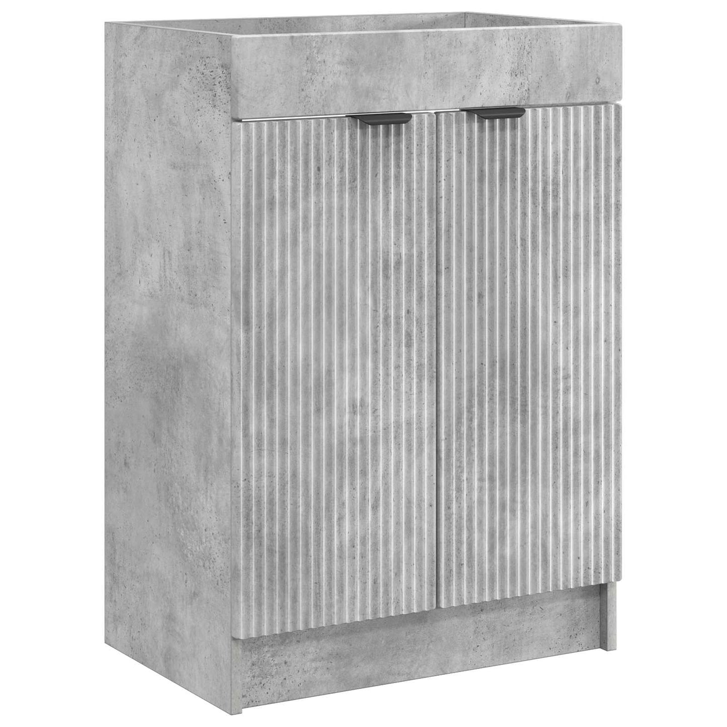 Badezimmermöbel-Set Betongrau 78,5 x 37,5 x 81 cm Holzwerkstoff