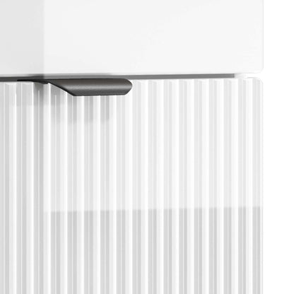 Badezimmermöbel-Set Hochglanz Weiß 78,5 x 37,5 x 81 cm