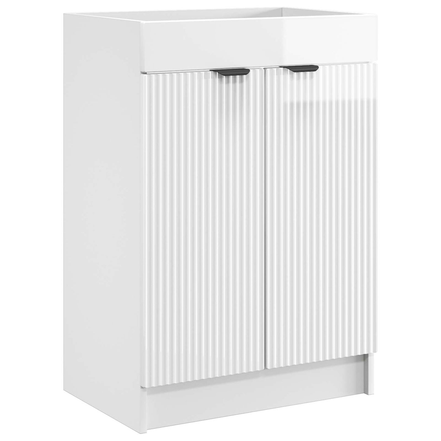 Badezimmermöbel-Set Hochglanz Weiß 78,5 x 37,5 x 81 cm