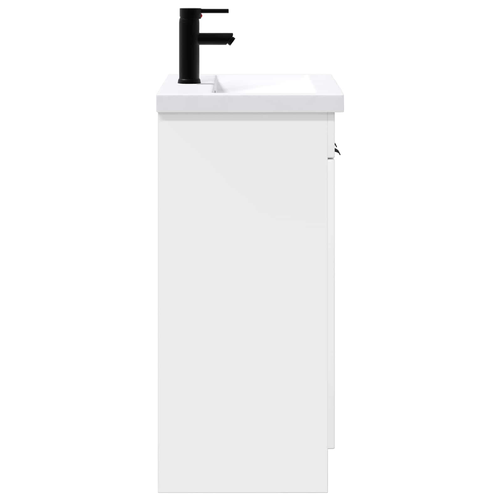 Badezimmermöbel-Set Hochglanz Weiß 78,5 x 37,5 x 81 cm