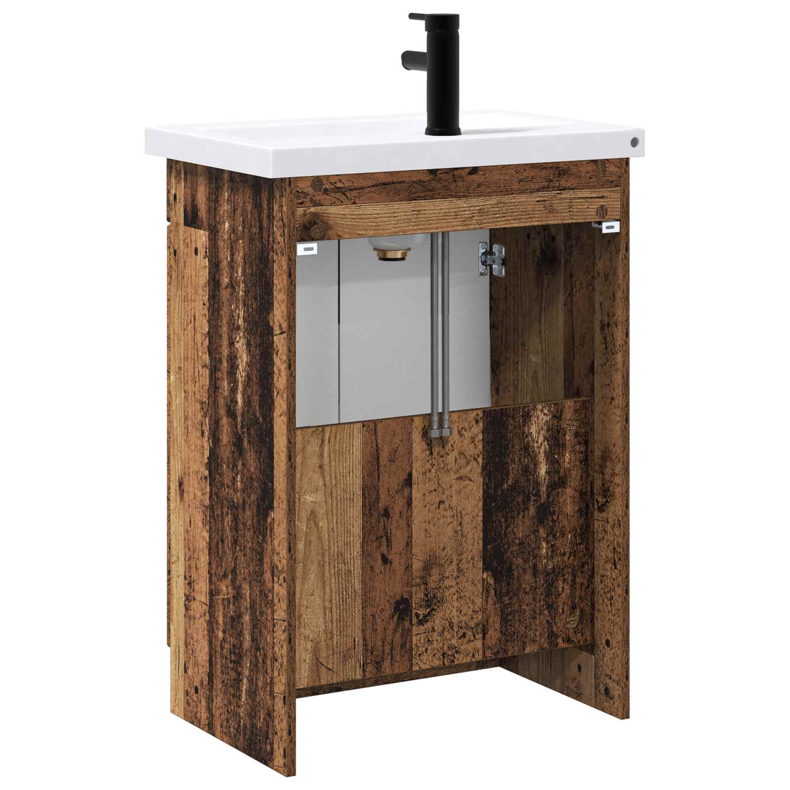 Badezimmermöbel-Set Altholz 78,5 x 37,5 x 81 cm Holzwerkstoff