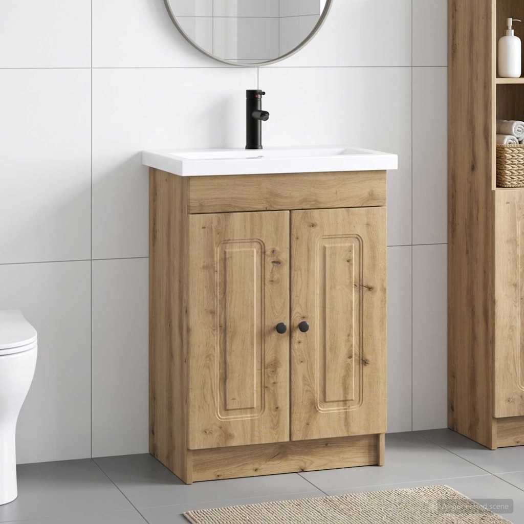 Badezimmermöbel-Set Artisan-Eiche 56 x 37,5 x 81 cm
