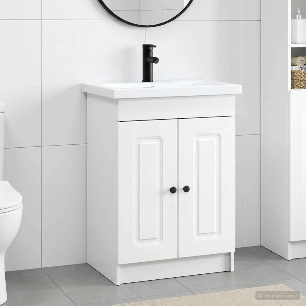 Badezimmermöbel-Set Weiß 78,5 x 37,5 x 81 cm Holzwerkstoff