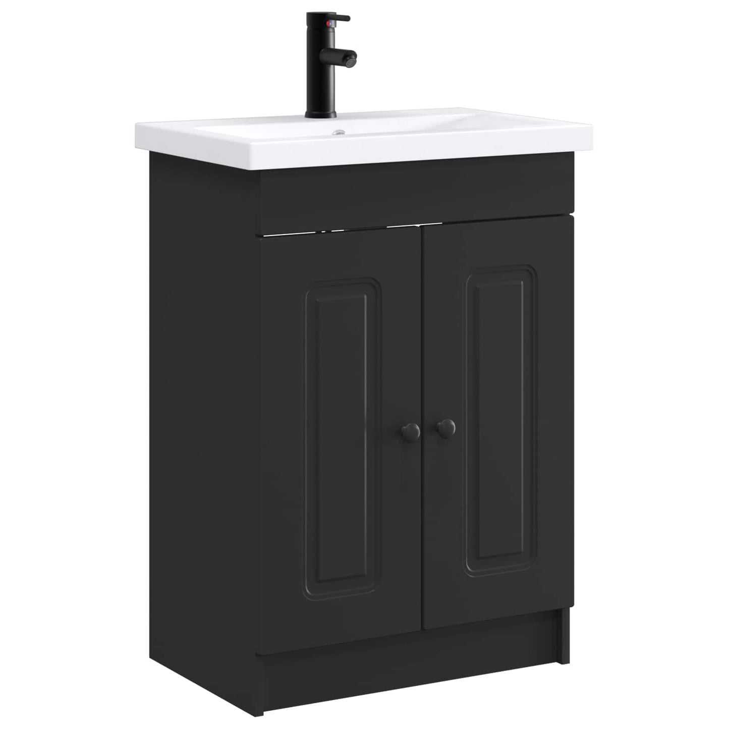 Badezimmermöbel-Set Schwarz 78,5 x 37,5 x 81 cm Holzwerkstoff