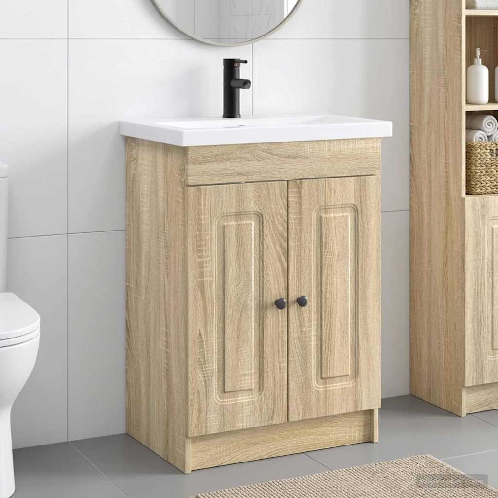 Badezimmermöbel-Set Sonoma-Eiche 78,5 x 37,5 x 81 cm