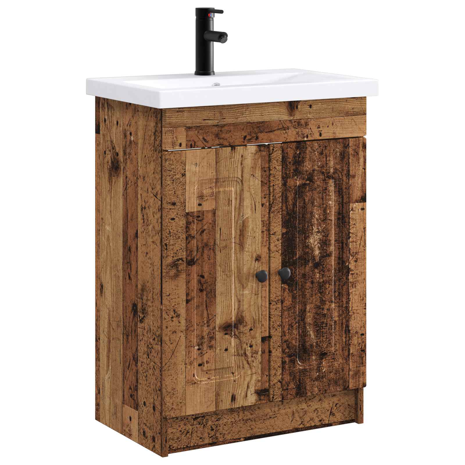 Badezimmermöbel-Set Altholz 78,5 x 37,5 x 81 cm Holzwerkstoff