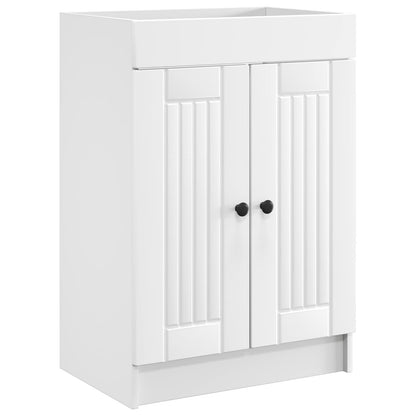 Badezimmermöbel-Set Weiß 56 x 37,5 x 81 cm Holzwerkstoff