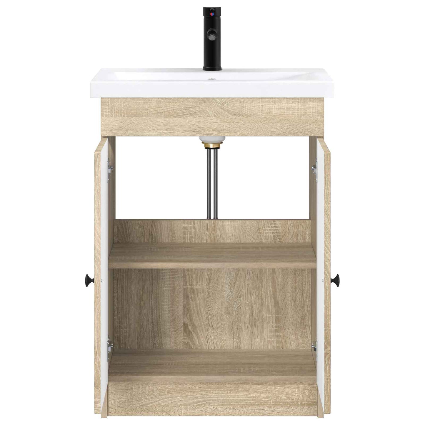 Badezimmermöbel-Set Sonoma-Eiche 56 x 37,5 x 81 cm