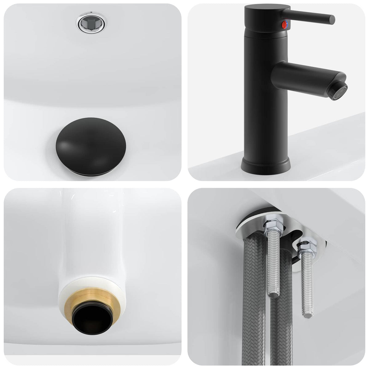 Badezimmermöbel-Set Geräucherte Eiche 56 x 37,5 x 81 cm
