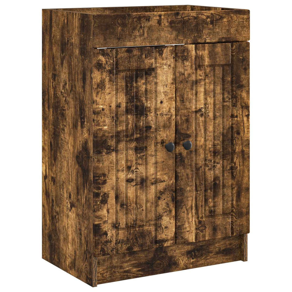 Badezimmermöbel-Set Geräucherte Eiche 56 x 37,5 x 81 cm