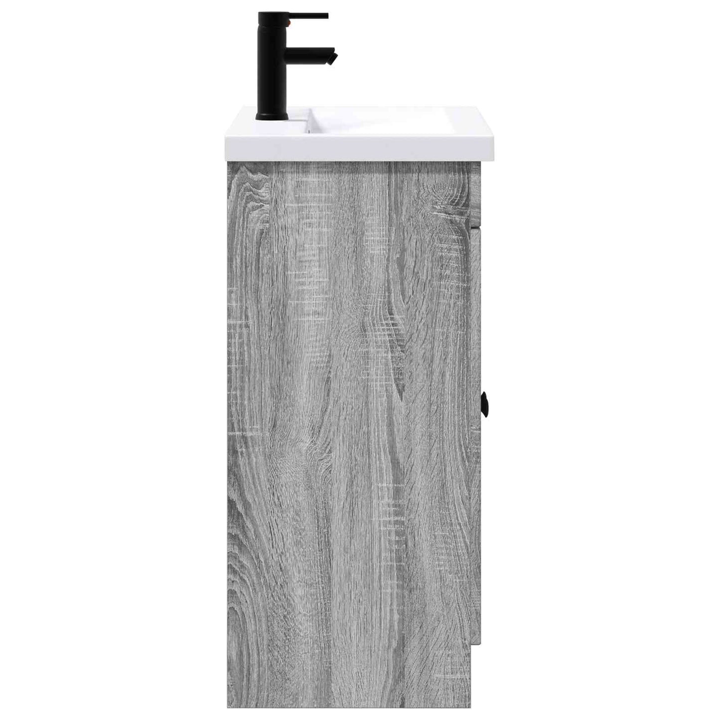 Badezimmermöbel-Set Grau Sonoma 56 x 37,5 x 81 cm Holzwerkstoff
