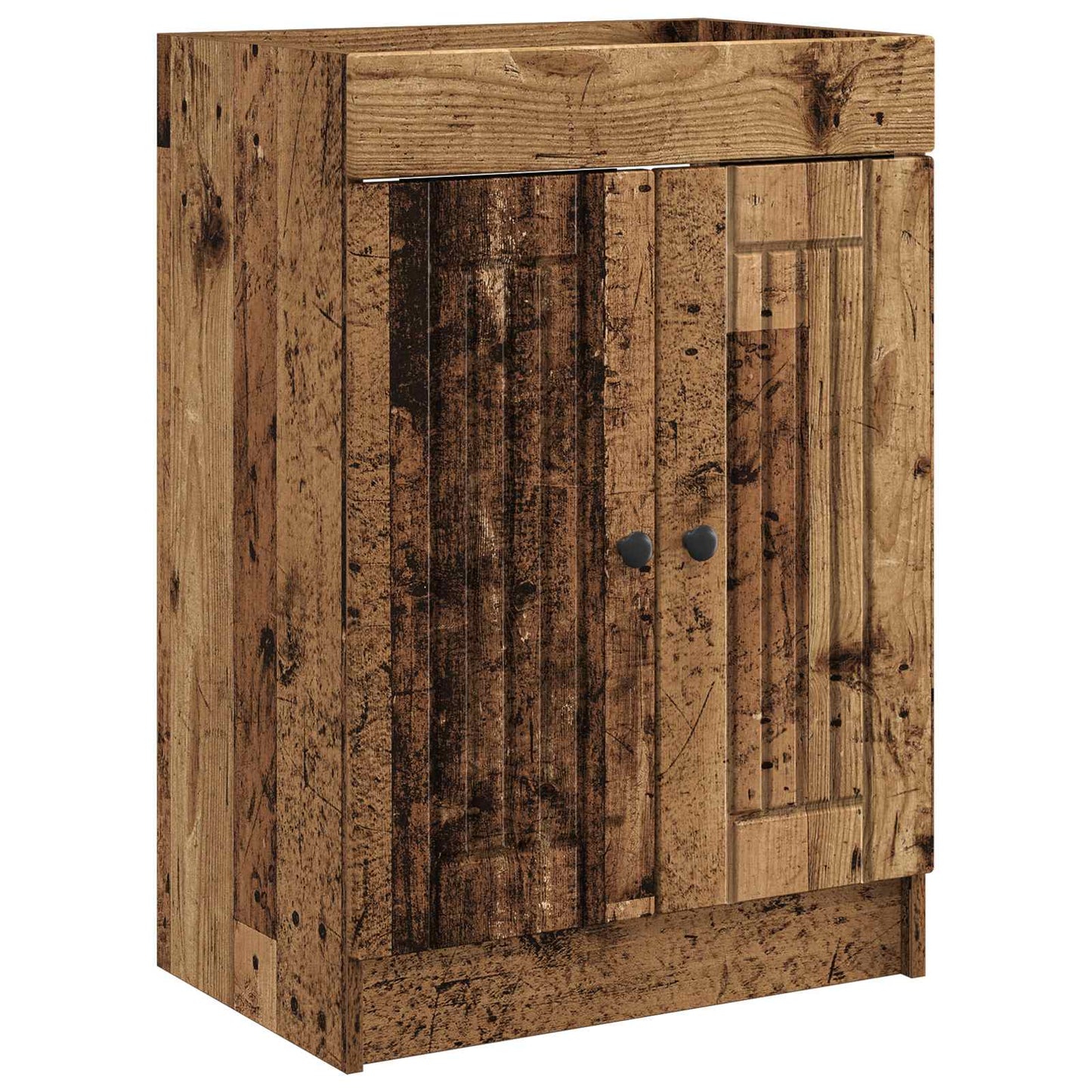 Badezimmermöbel-Set Altholz 56 x 37,5 x 81 cm Holzwerkstoff