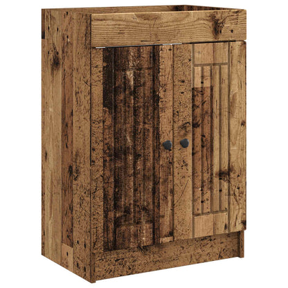Badezimmermöbel-Set Altholz 56 x 37,5 x 81 cm Holzwerkstoff