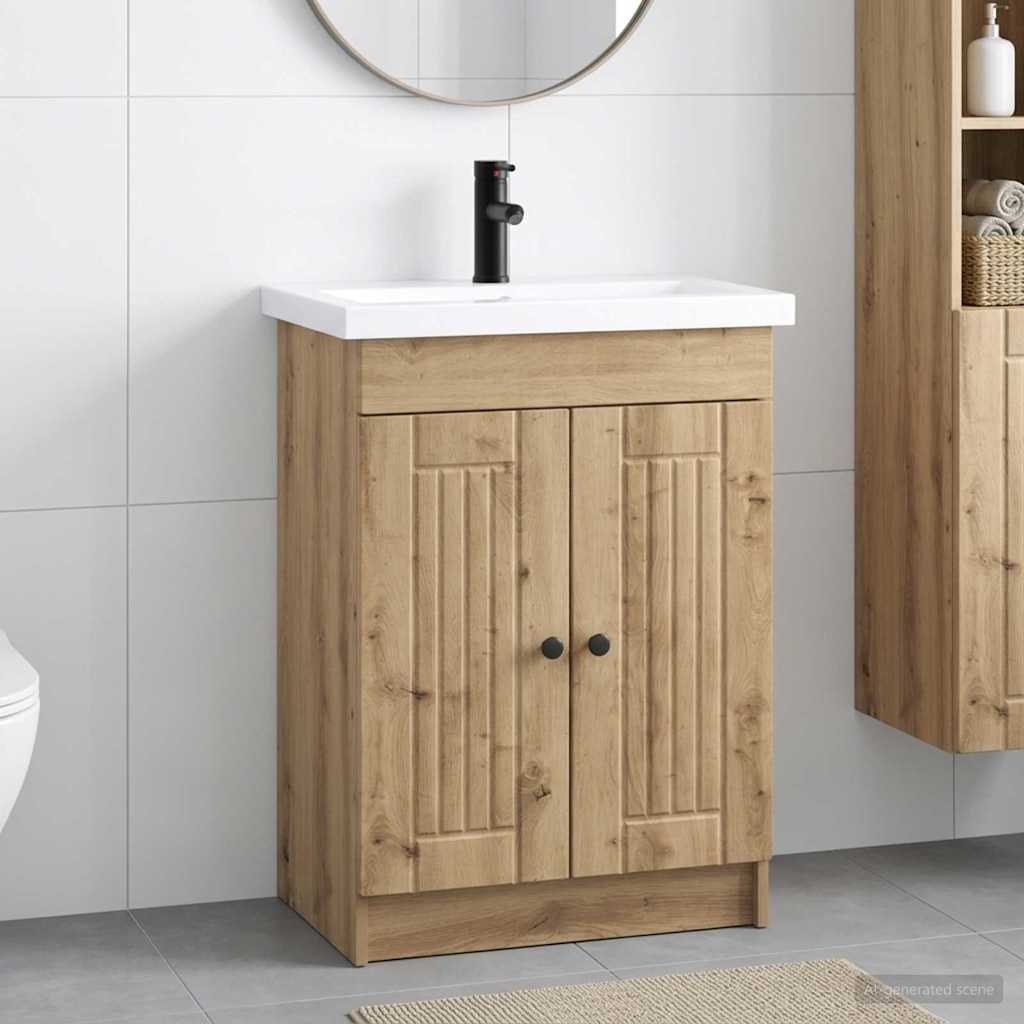 Badezimmermöbel-Set Artisan-Eiche 56 x 37,5 x 81 cm
