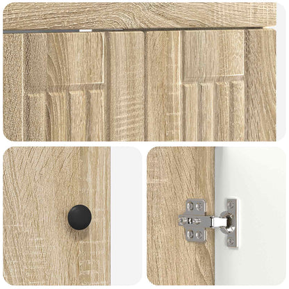 Badezimmermöbel-Set Sonoma-Eiche 78,5 x 37,5 x 81 cm