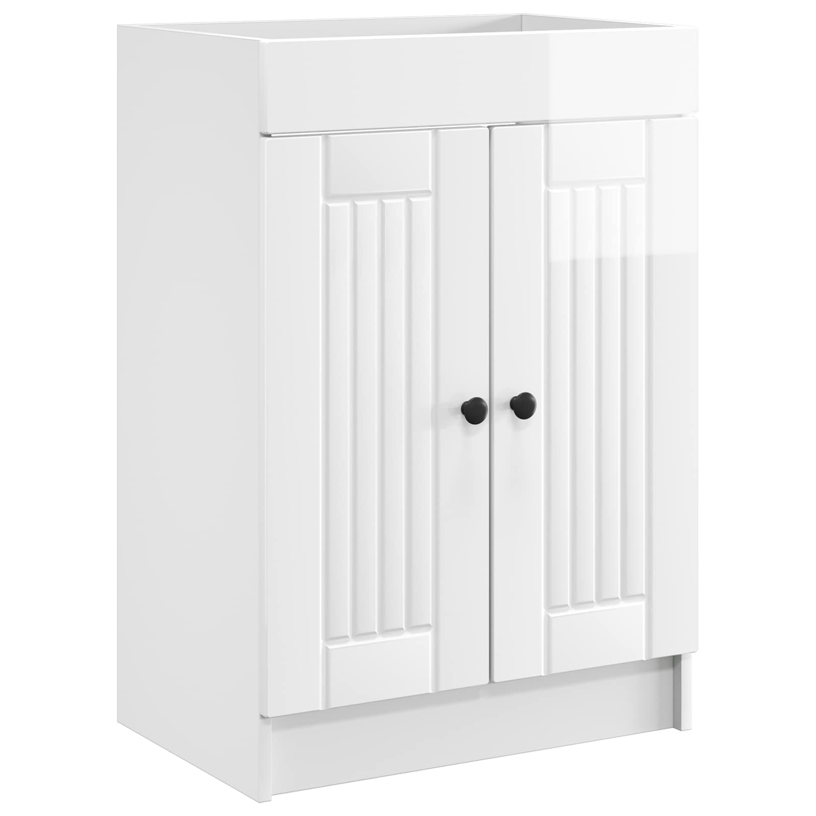 Badezimmermöbel-Set Hochglanz Weiß 78,5 x 37,5 x 81 cm