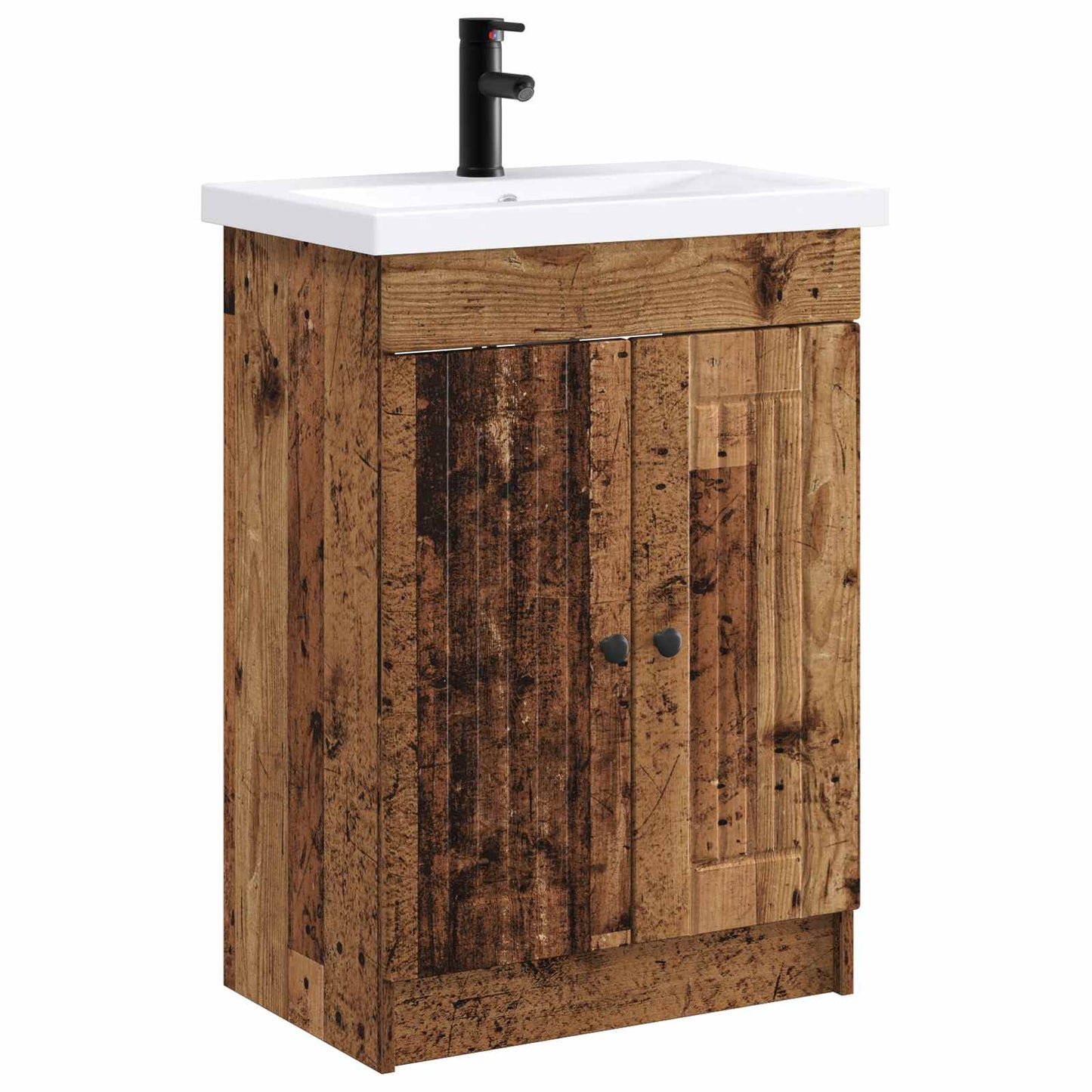 Badezimmermöbel-Set Altholz 78,5 x 37,5 x 81 cm Holzwerkstoff