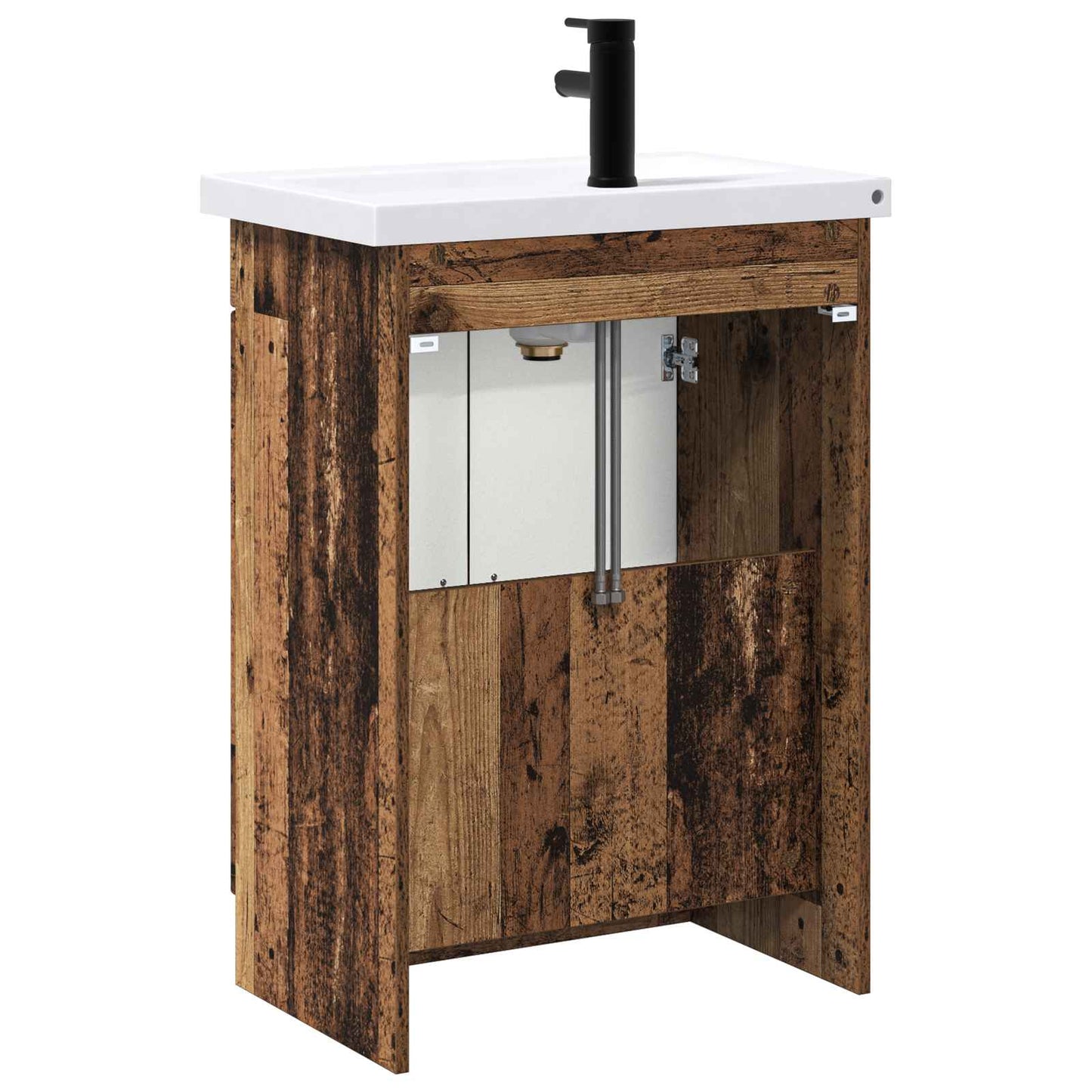 Badezimmermöbel-Set Altholz 78,5 x 37,5 x 81 cm Holzwerkstoff