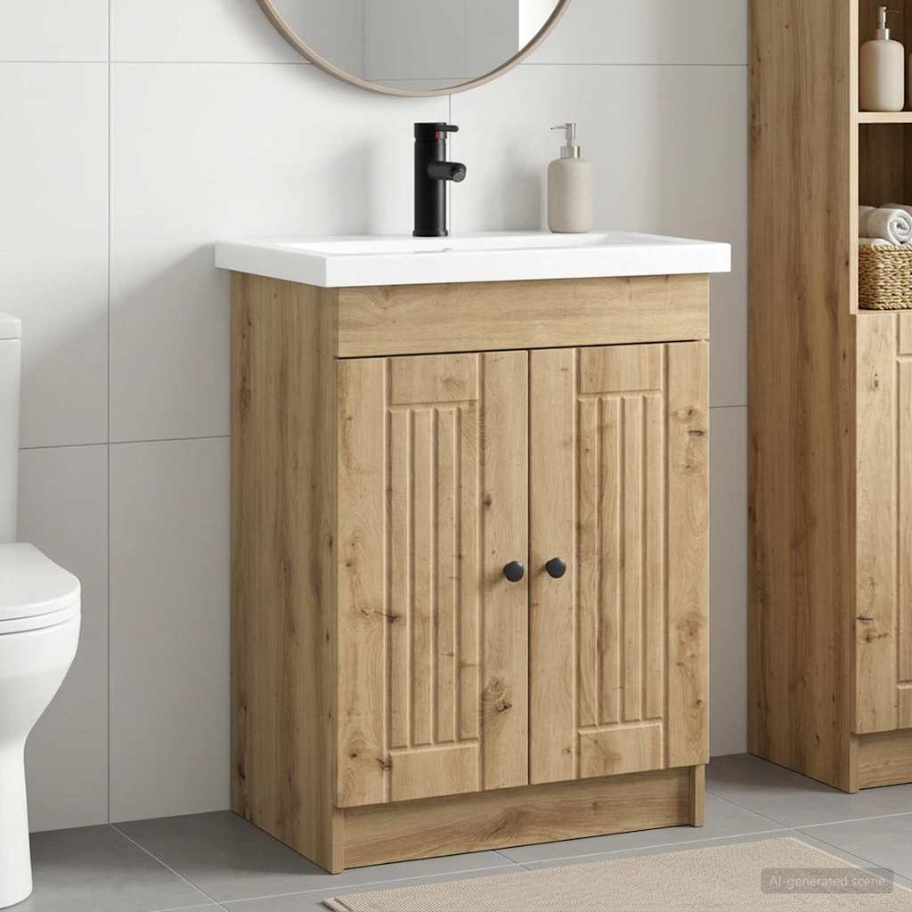 Badezimmermöbel-Set Artisan-Eiche 78,5 x 37,5 x 81 cm