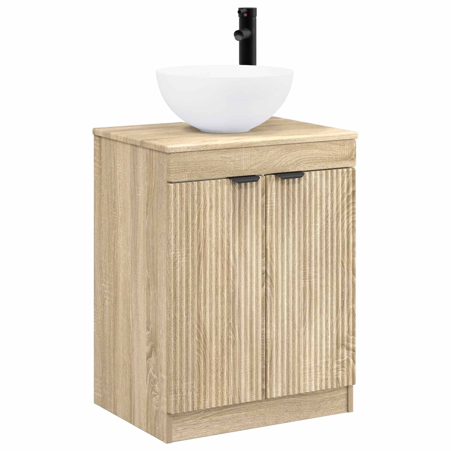 Badezimmermöbel-Set Sonoma-Eiche Holzwerkstoff