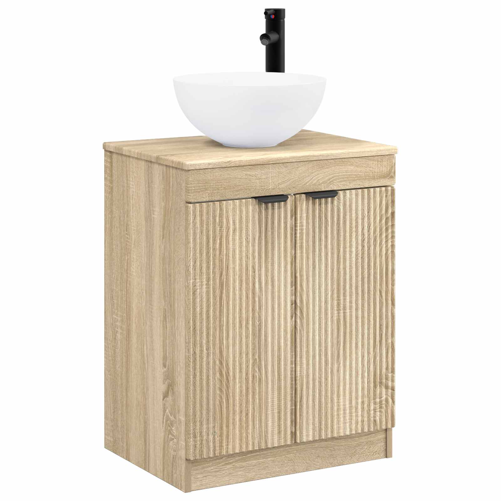 Badezimmermöbel-Set Sonoma-Eiche Holzwerkstoff
