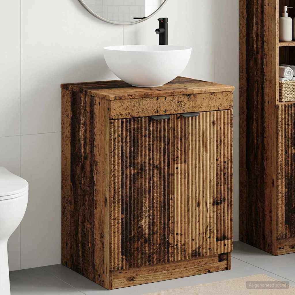 Badezimmermöbel-Set Altholz Holzwerkstoff