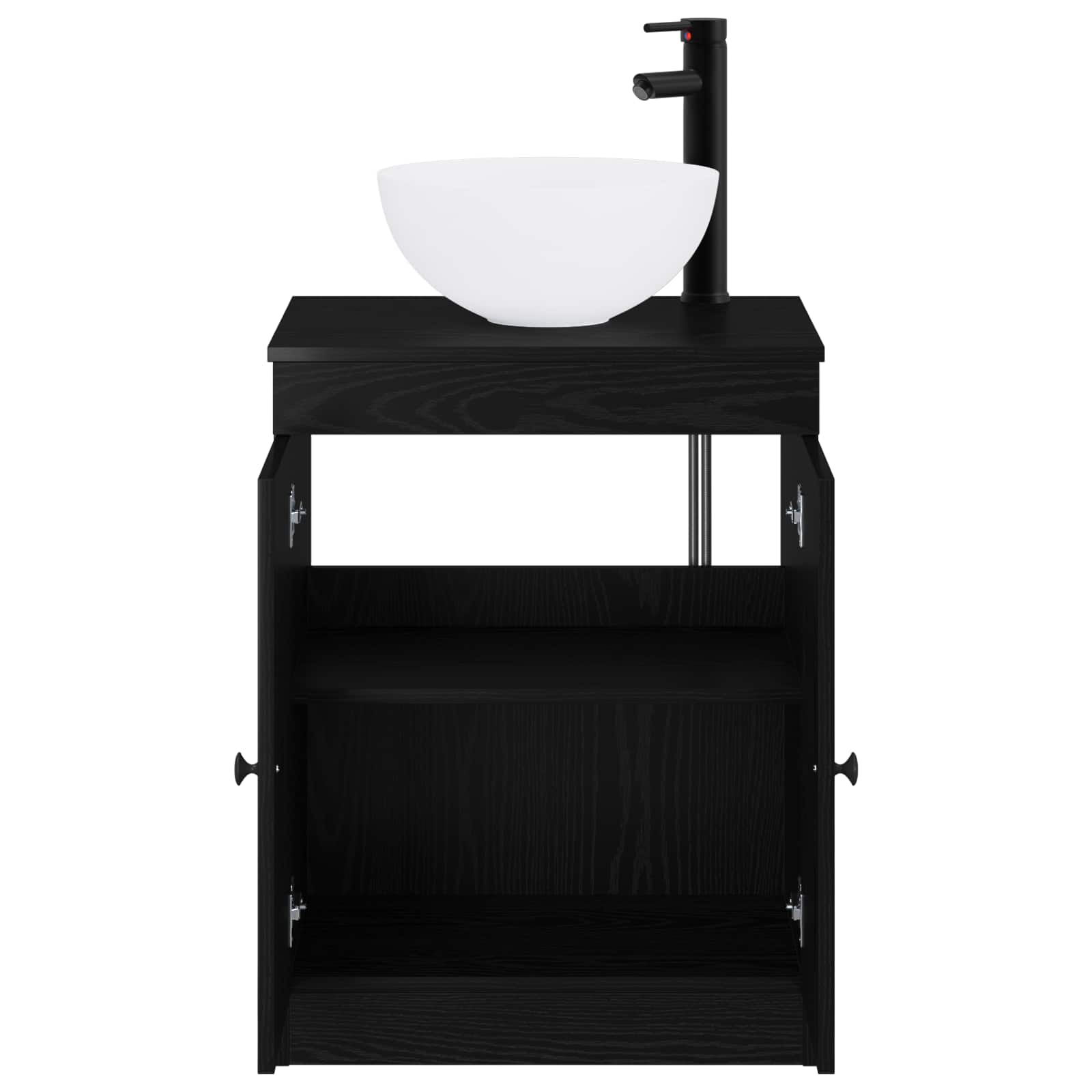 Badezimmermöbel-Set Schwarze Eiche Holzwerkstoff
