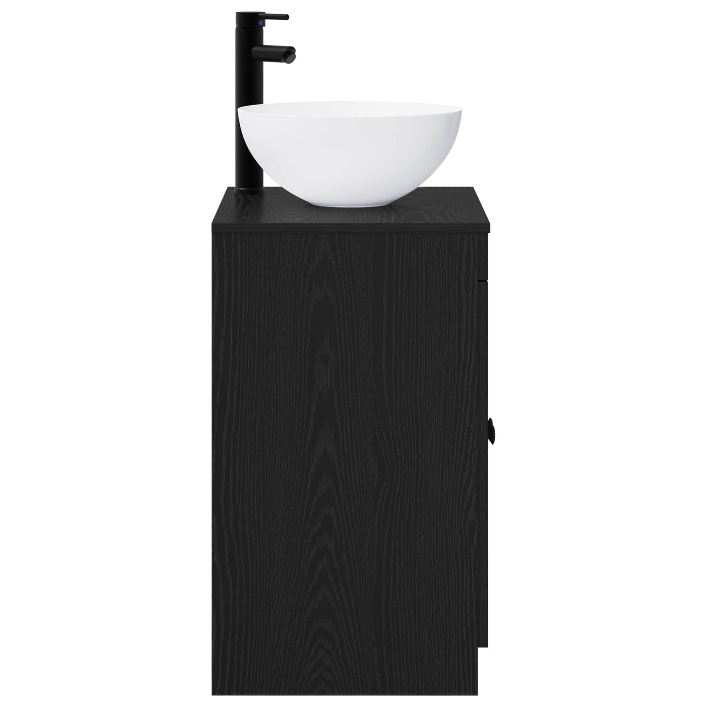 Badezimmermöbel-Set Schwarze Eiche Holzwerkstoff