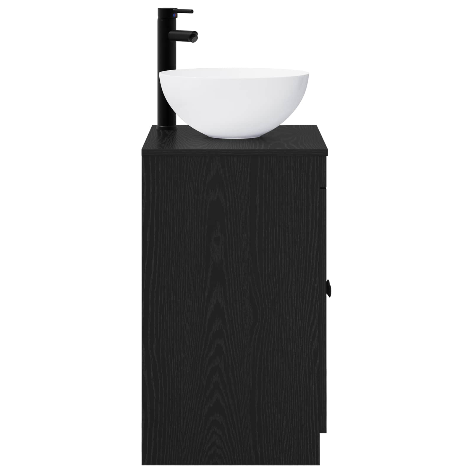 Badezimmermöbel-Set Schwarze Eiche Holzwerkstoff