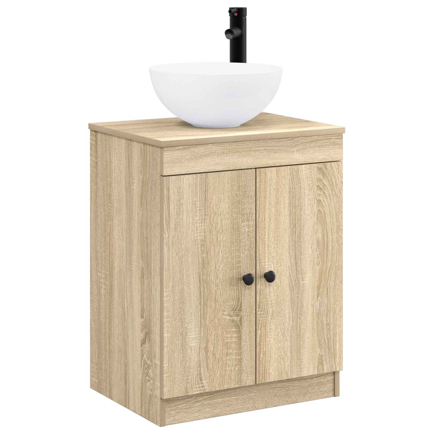 Badezimmermöbel-Set Sonoma-Eiche Holzwerkstoff