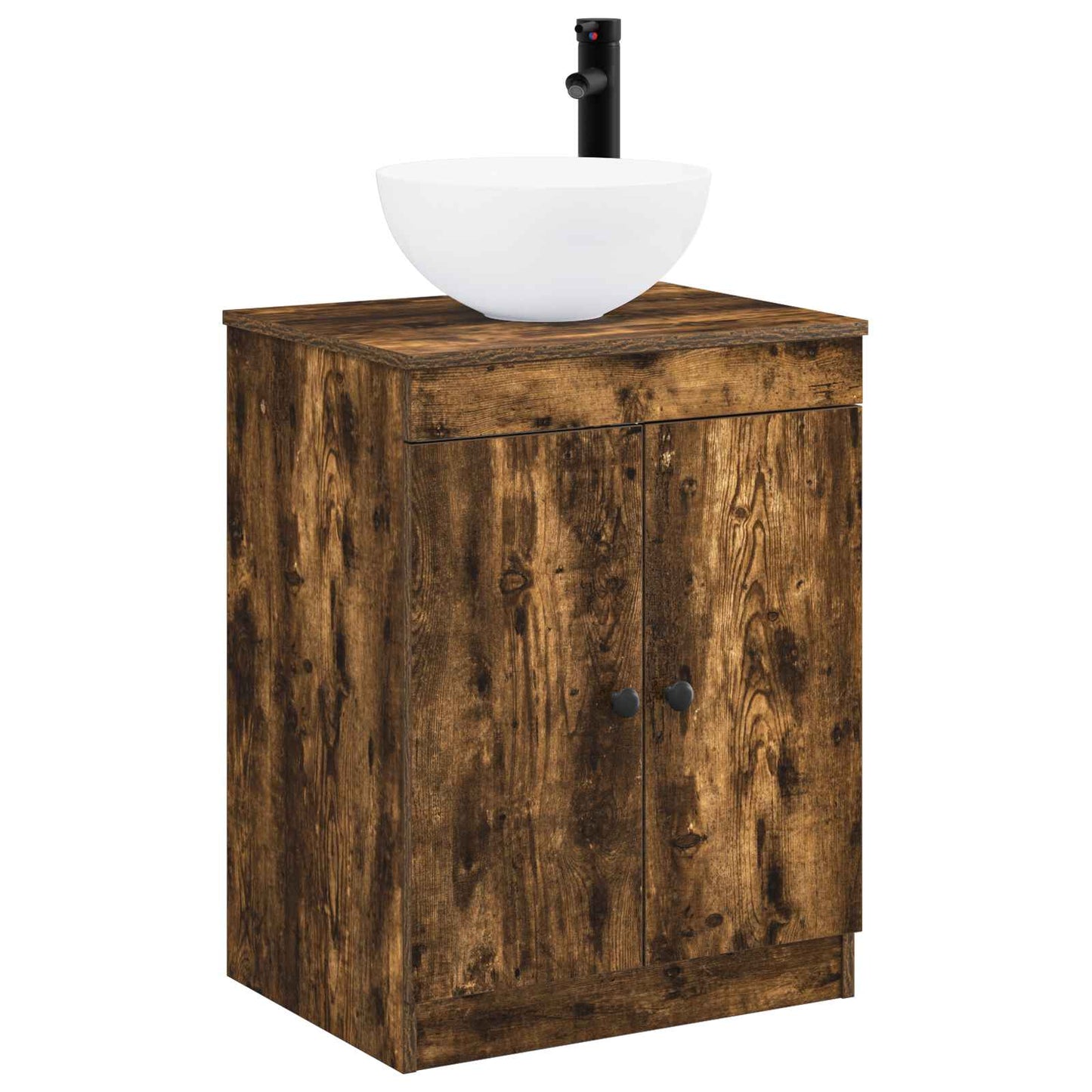 Badezimmermöbel-Set Geräucherte Eiche Holzwerkstoff