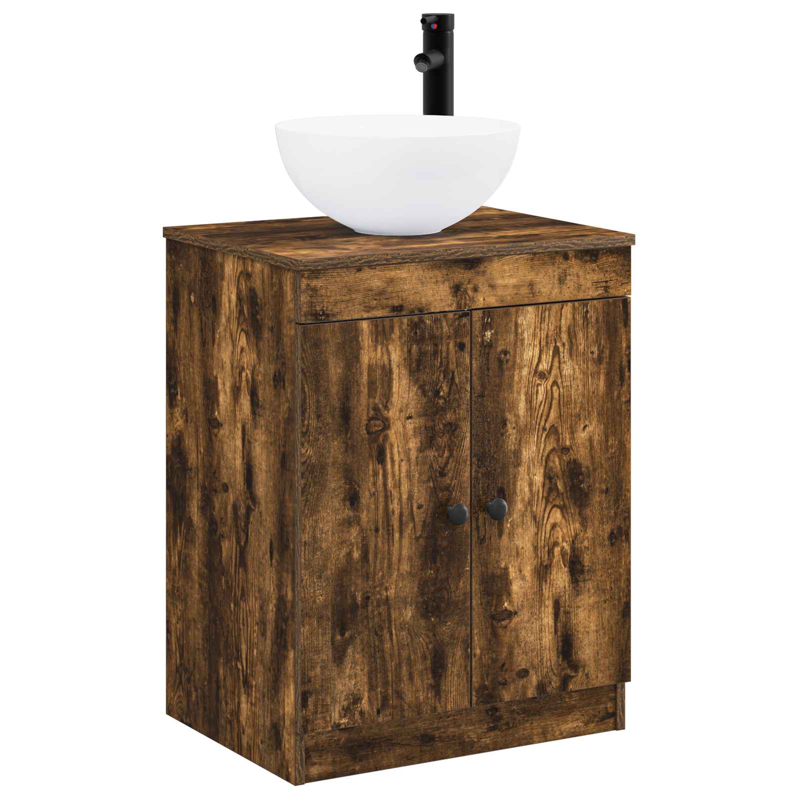 Badezimmermöbel-Set Geräucherte Eiche Holzwerkstoff