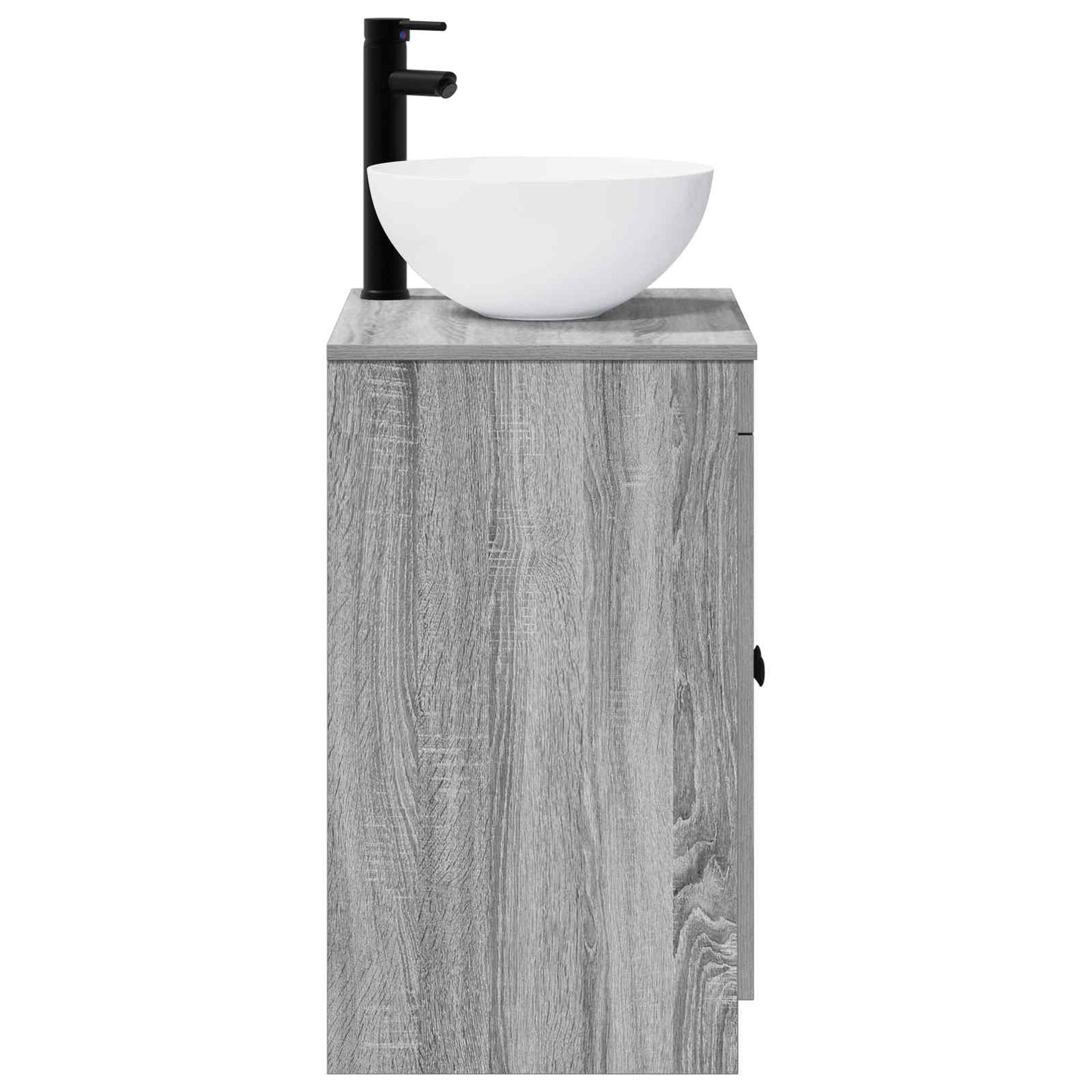 Badezimmermöbel-Set Grau Sonoma Holzwerkstoff