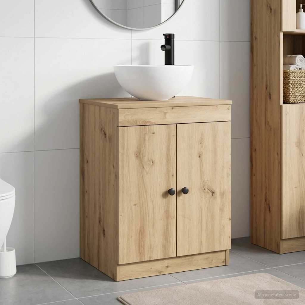 Badezimmermöbel-Set Artisan-Eiche Holzwerkstoff