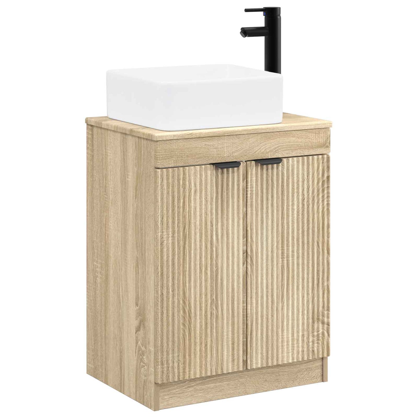 Badezimmermöbel-Set Sonoma-Eiche Holzwerkstoff