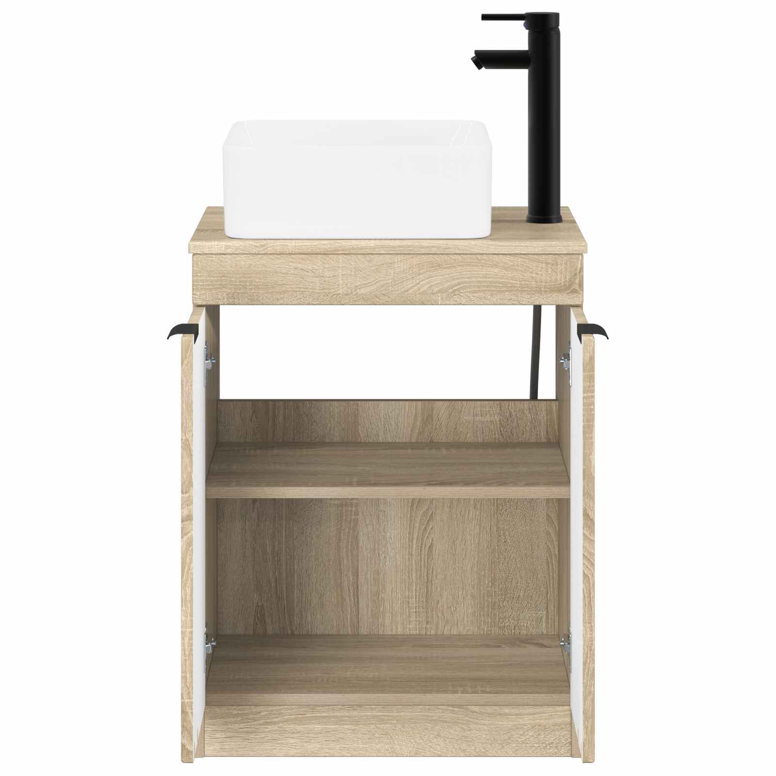 Badezimmermöbel-Set Sonoma-Eiche Holzwerkstoff