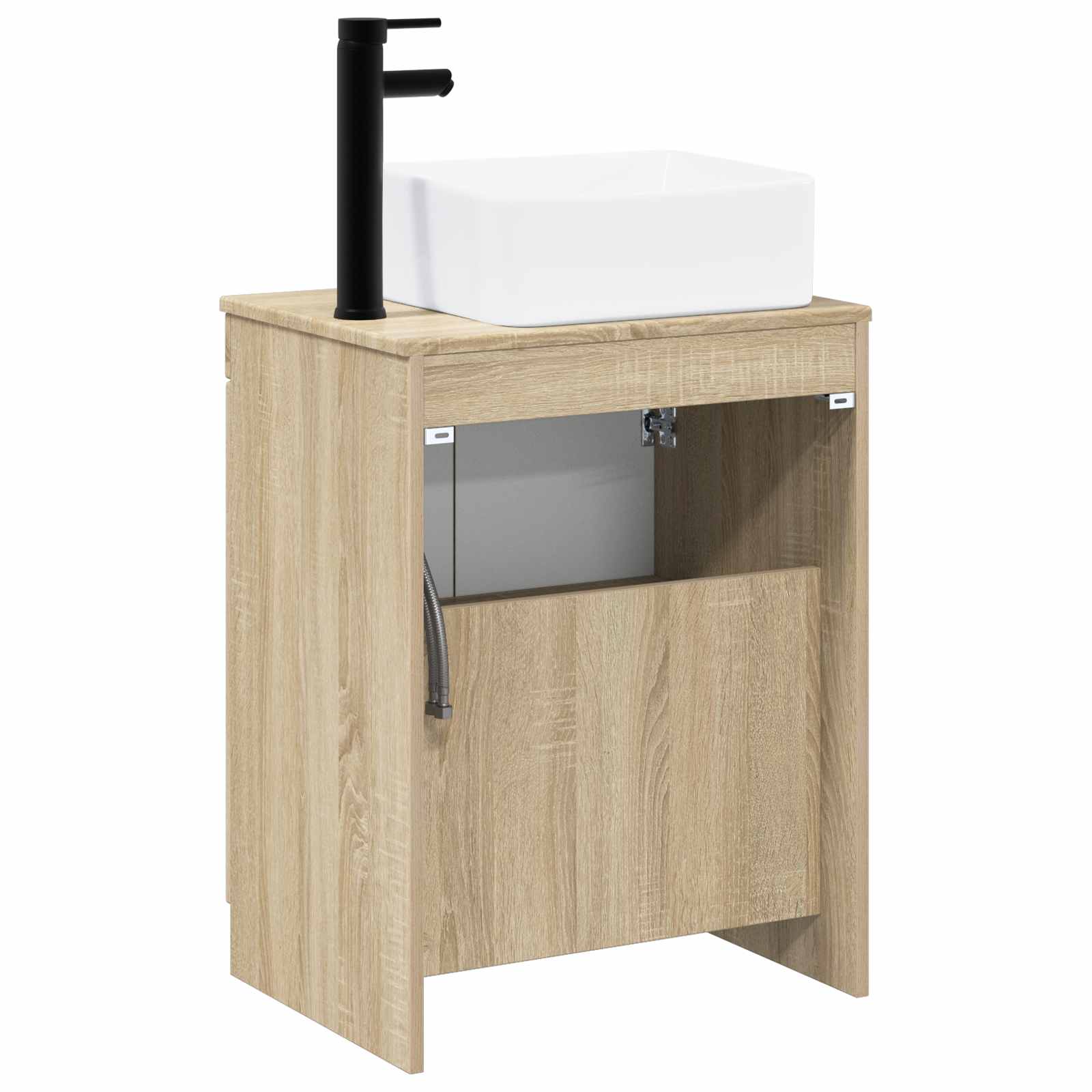 Badezimmermöbel-Set Sonoma-Eiche Holzwerkstoff