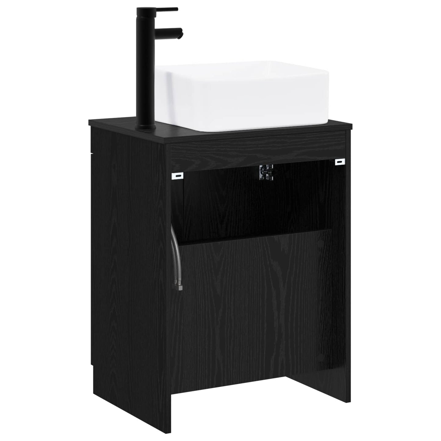 Badezimmermöbel-Set Schwarze Eiche Holzwerkstoff