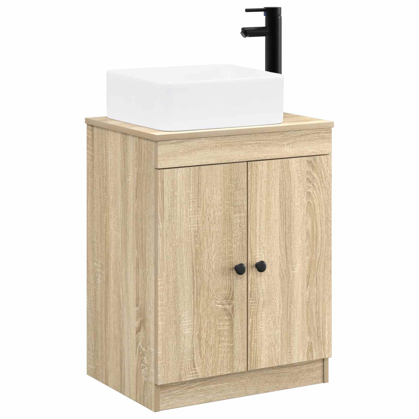 Badezimmermöbel-Set Sonoma-Eiche Holzwerkstoff