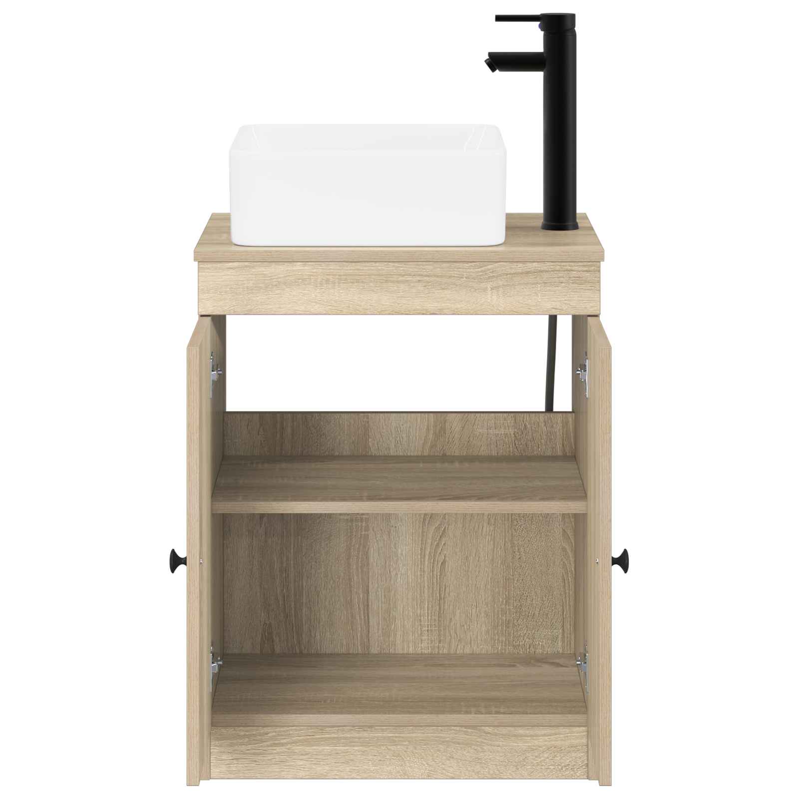 Badezimmermöbel-Set Sonoma-Eiche Holzwerkstoff