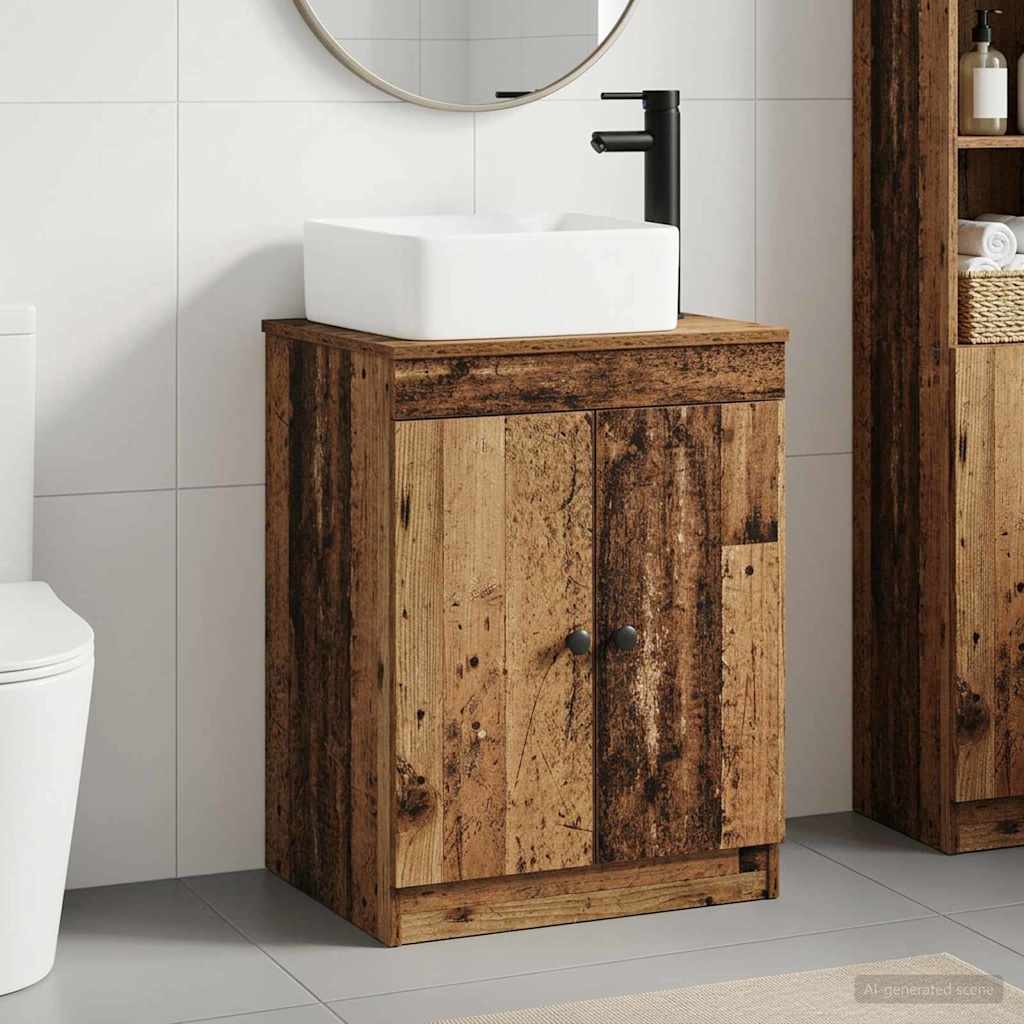 Badezimmermöbel-Set Altholz Holzwerkstoff