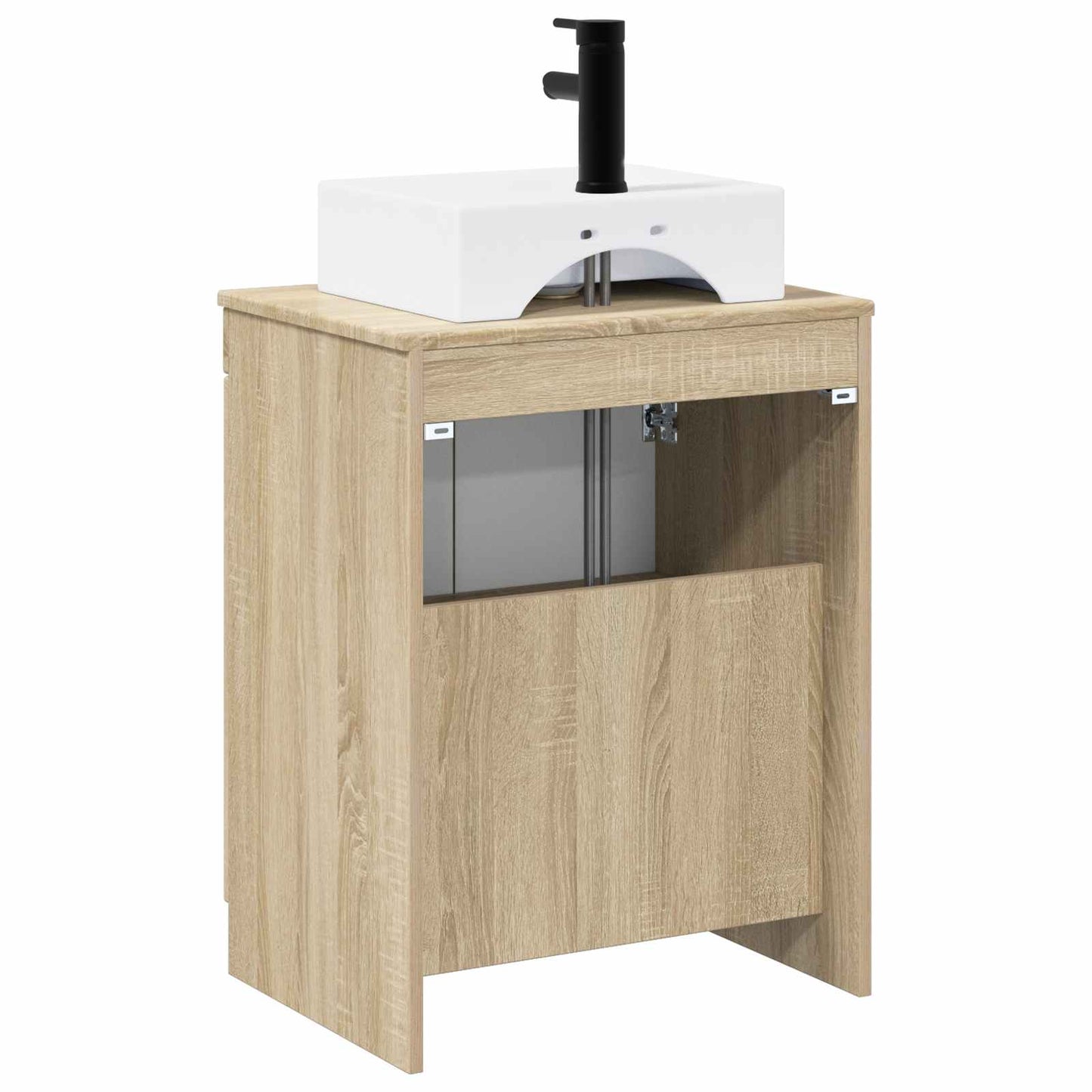 Badezimmermöbel-Set Sonoma-Eiche Holzwerkstoff