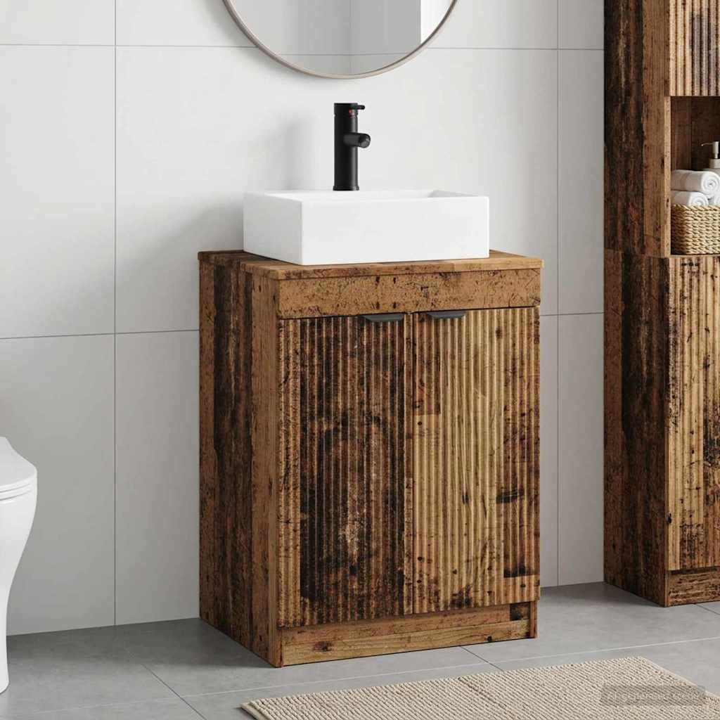 Badezimmermöbel-Set Altholz Holzwerkstoff