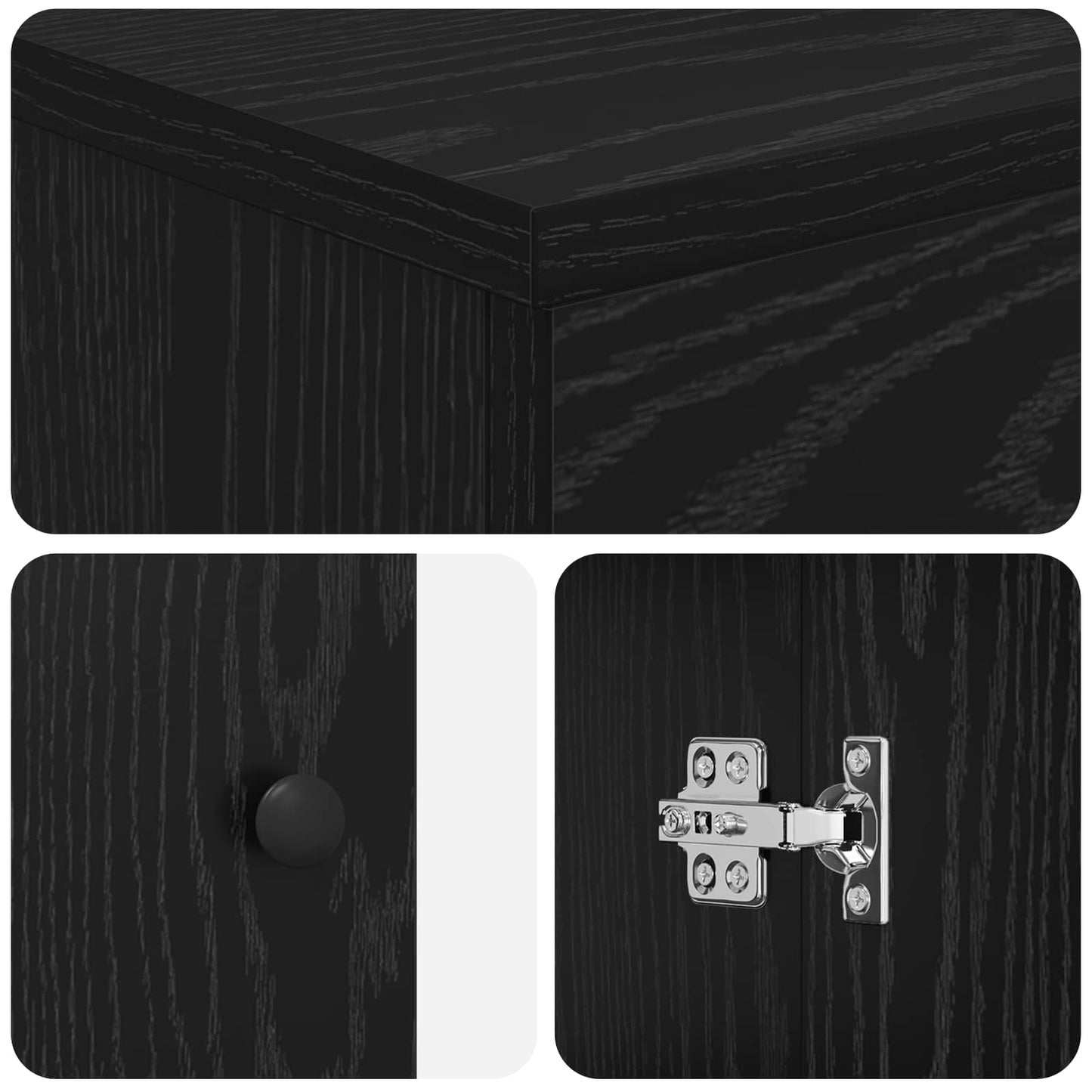 Badezimmermöbel-Set Schwarze Eiche Holzwerkstoff