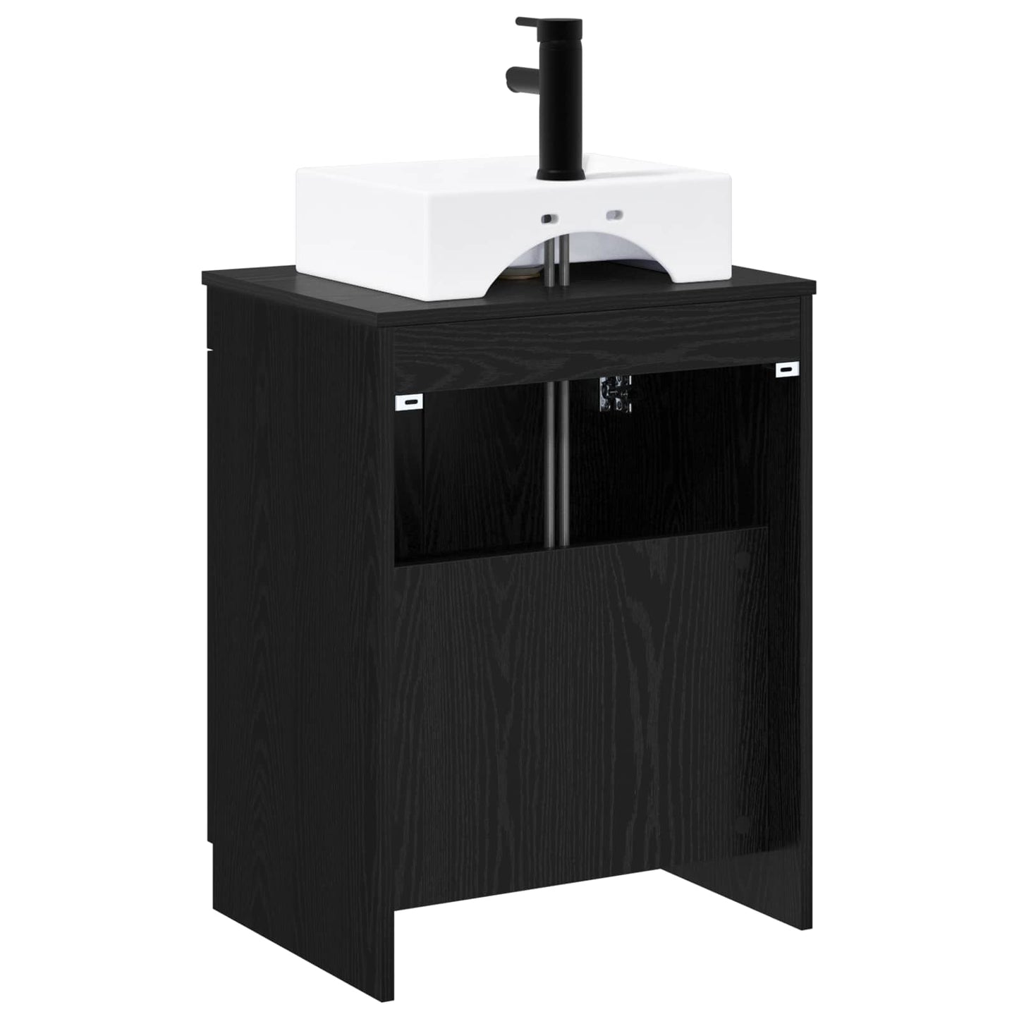 Badezimmermöbel-Set Schwarze Eiche Holzwerkstoff