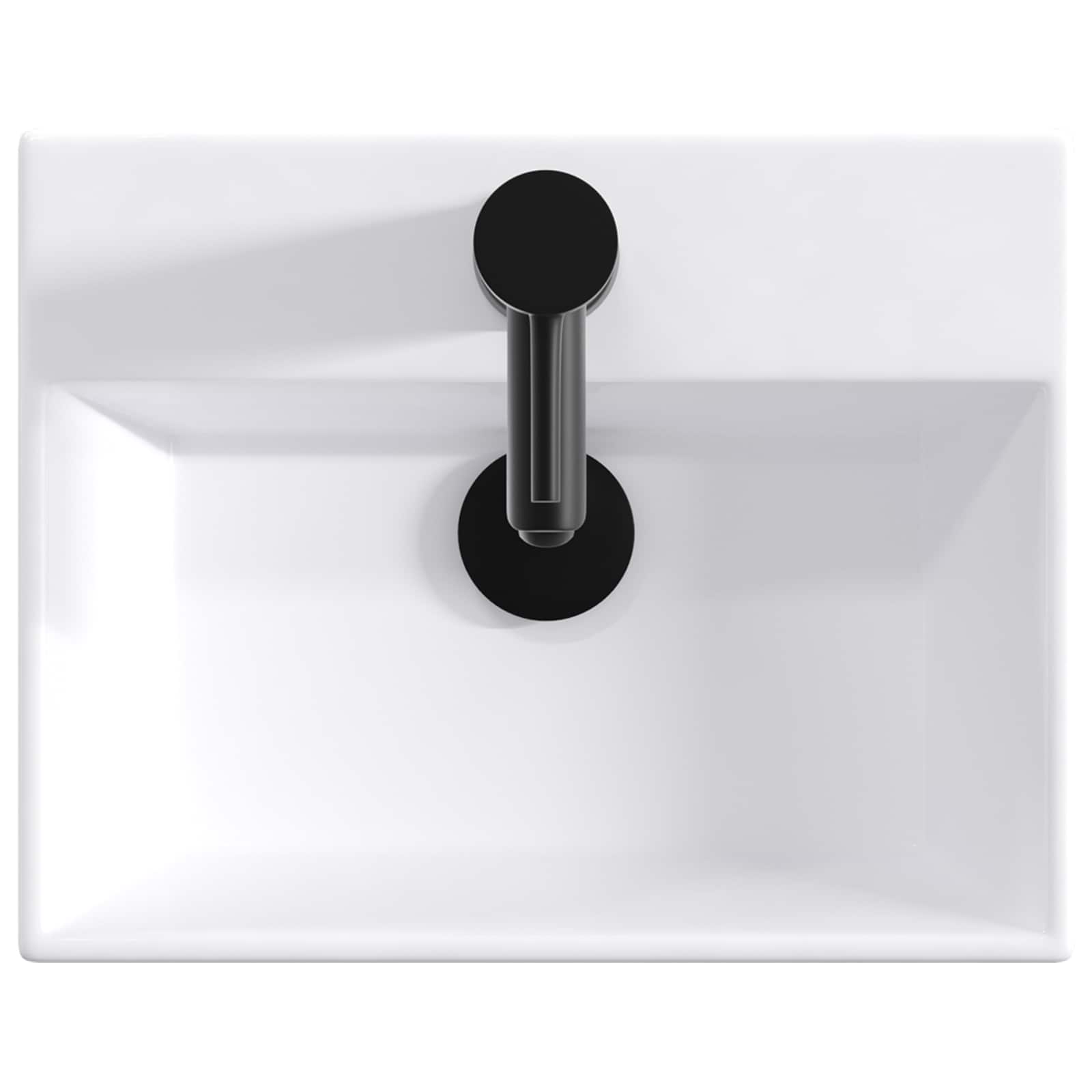 Badezimmermöbel-Set Schwarze Eiche Holzwerkstoff