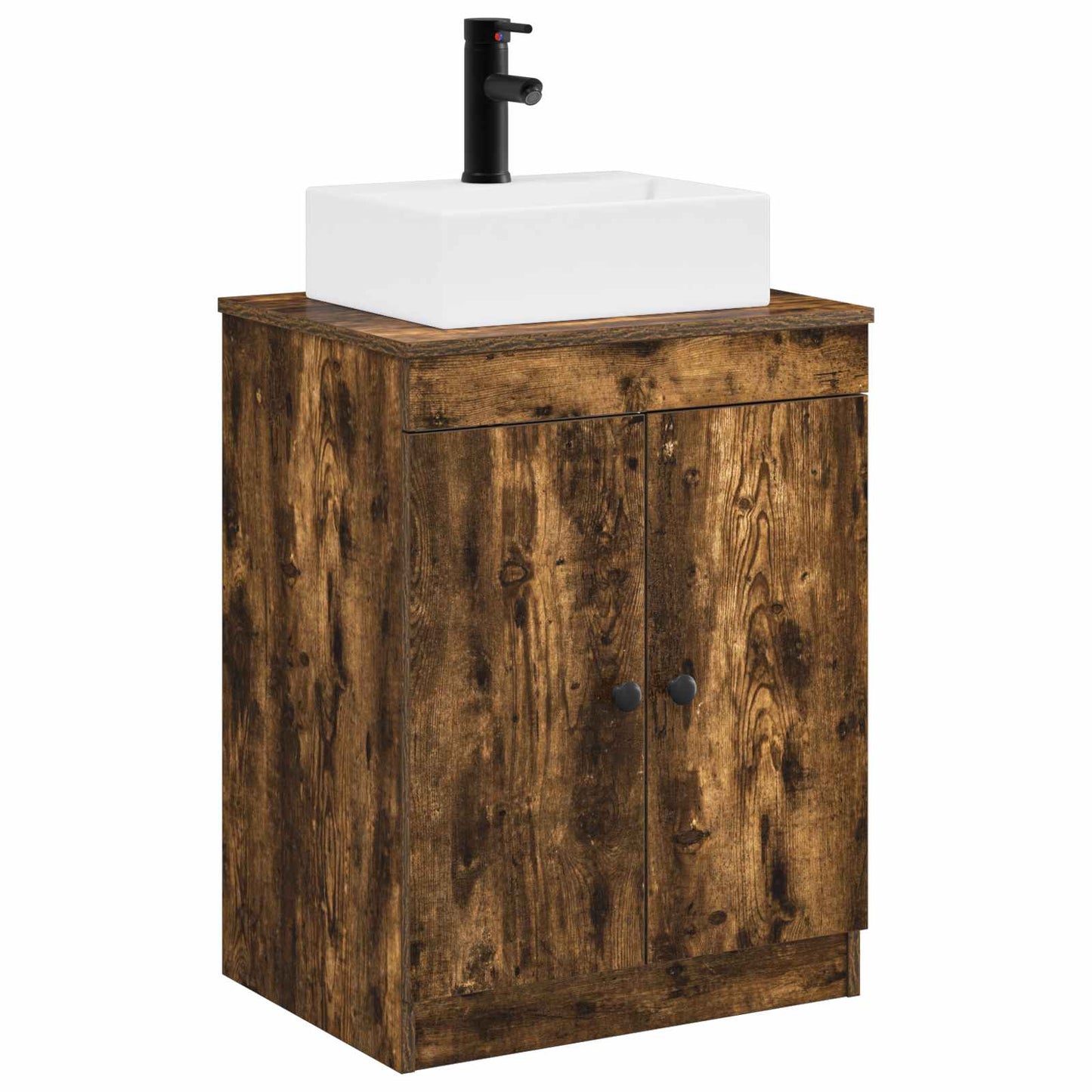 Badezimmermöbel-Set Geräucherte Eiche Holzwerkstoff