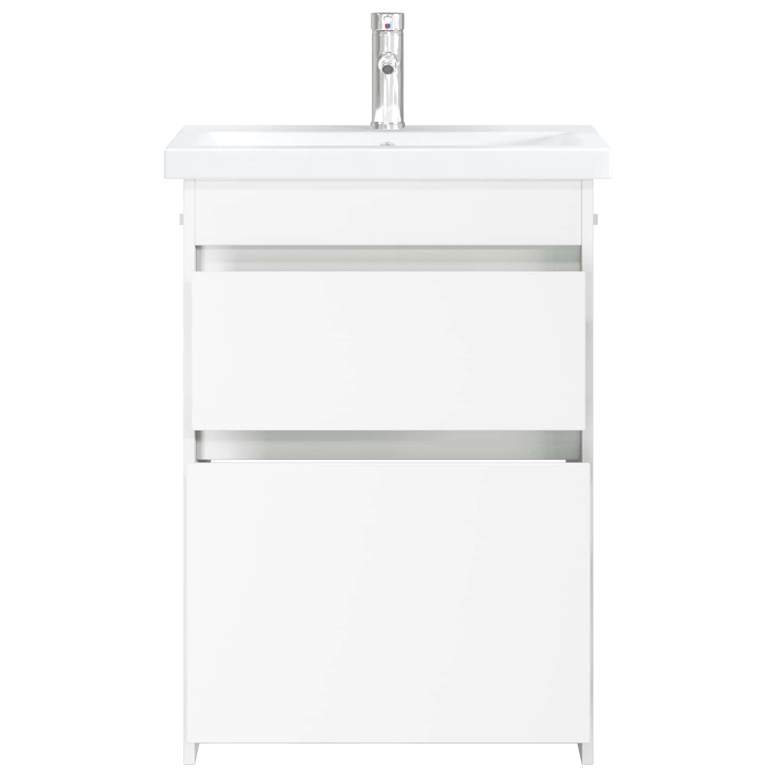 Badezimmermöbel-Set Weiß 61 x 40 x 84,5 cm Holzwerkstoff