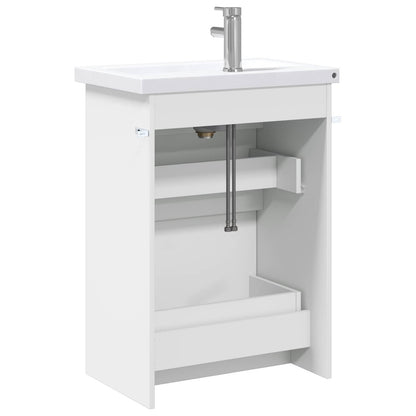 Badezimmermöbel-Set Weiß 61 x 40 x 84,5 cm Holzwerkstoff